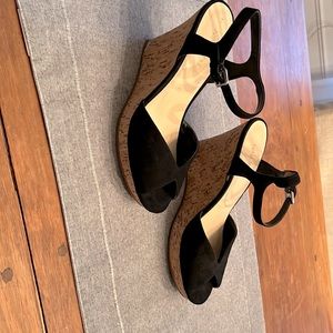 Nine West cork wedge sandal